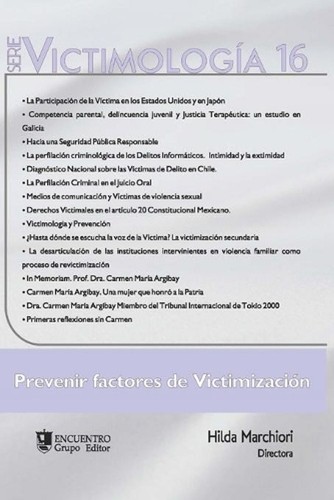 Victimologa prevenir - victimologa, 16: